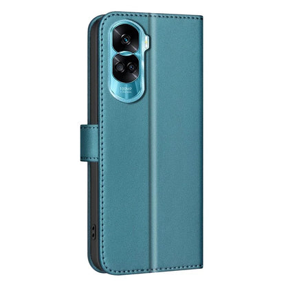 BINFEN COLOR BF34 for Honor X50i 5G / 90 Lite 5G Case Square Grid Pattern Leather Cover