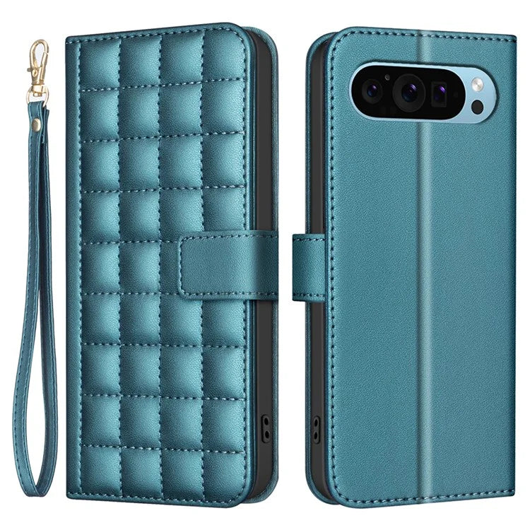 BINFEN COLOR BF34 for Google Pixel 9 Leather Case Wallet Card Slots Phone Cover