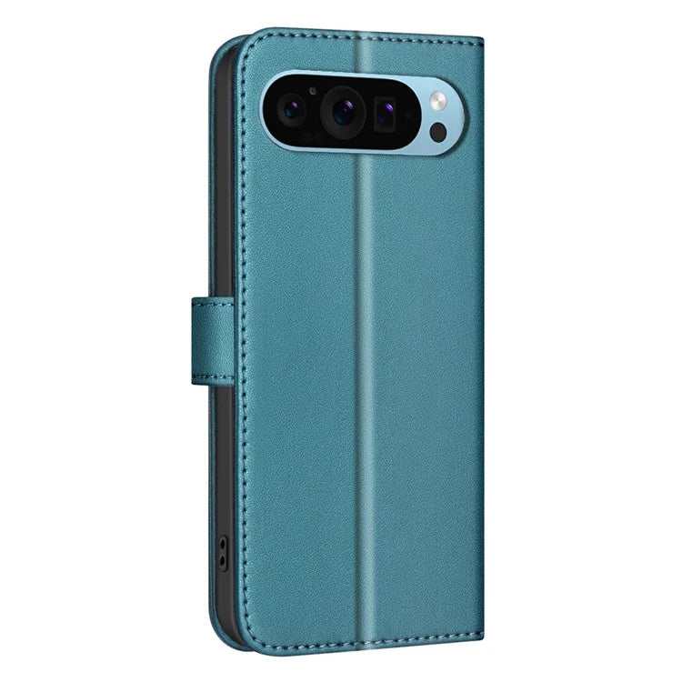 BINFEN COLOR BF34 for Google Pixel 9 Leather Case Wallet Card Slots Phone Cover