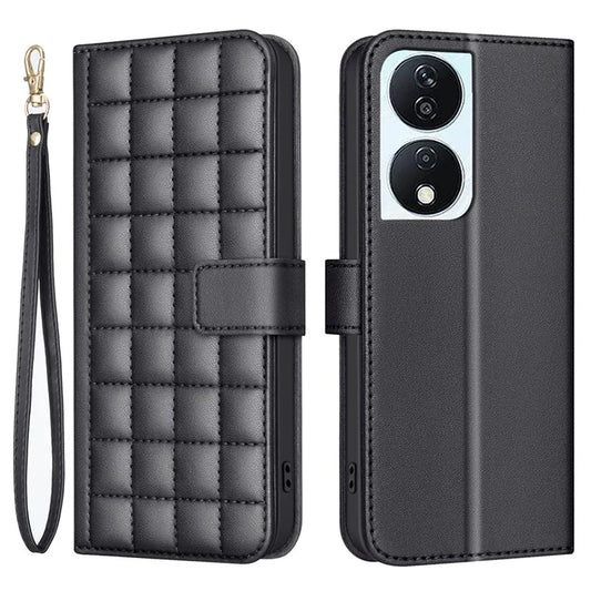 BINFEN COLOR BF34 for Honor 90 Smart / X7b 4G Case Leather Phone Cover Magnetic Clasp