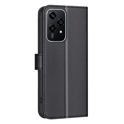 BINFEN COLOR BF34 for Honor 200 Lite Case Square Grid PU Leather Protective Cover