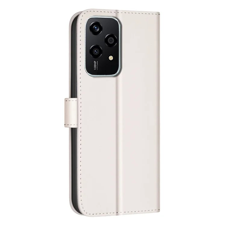 BINFEN COLOR BF34 for Honor 200 Lite Case Square Grid PU Leather Protective Cover