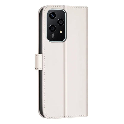 BINFEN COLOR BF34 for Honor 200 Lite Case Square Grid PU Leather Protective Cover