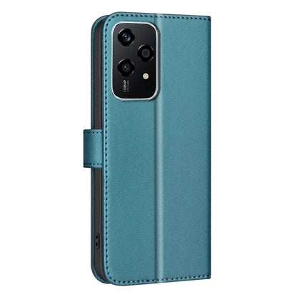 BINFEN COLOR BF34 for Honor 200 Lite Case Square Grid PU Leather Protective Cover