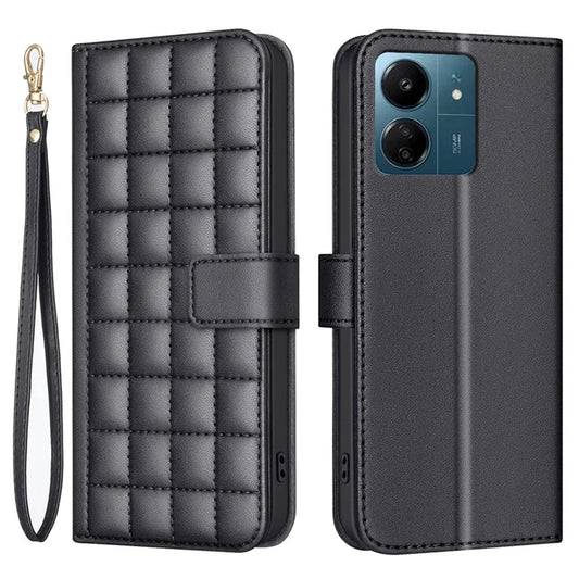 BINFEN COLOR BF34 for Xiaomi Poco M6 5G / Redmi 13R 5G / 13C 5G / 13C 4G / Poco C65 4G Leather Phone Case Wallet