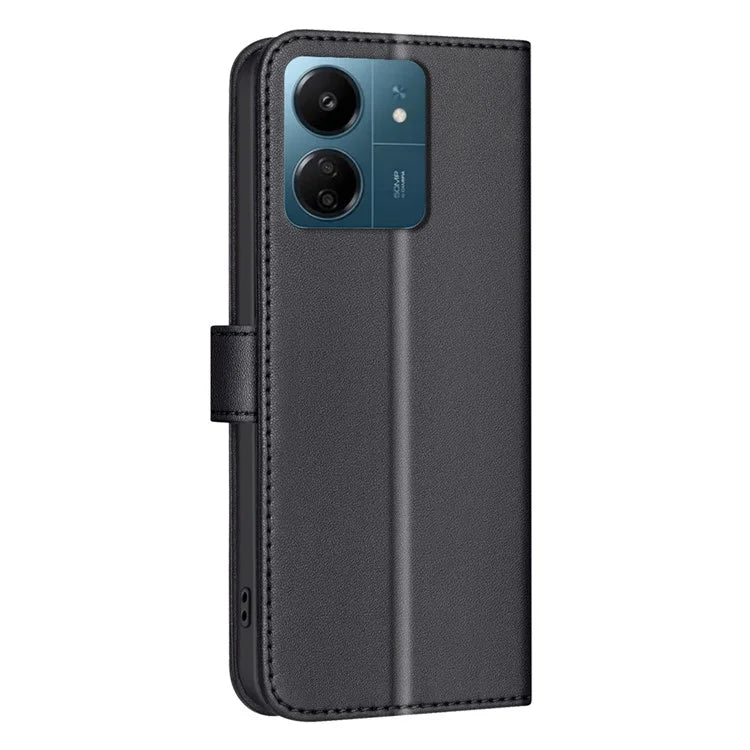 BINFEN COLOR BF34 for Xiaomi Poco M6 5G / Redmi 13R 5G / 13C 5G / 13C 4G / Poco C65 4G Leather Phone Case Wallet
