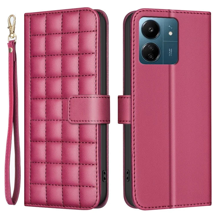 BINFEN COLOR BF34 for Xiaomi Poco M6 5G / Redmi 13R 5G / 13C 5G / 13C 4G / Poco C65 4G Leather Phone Case Wallet