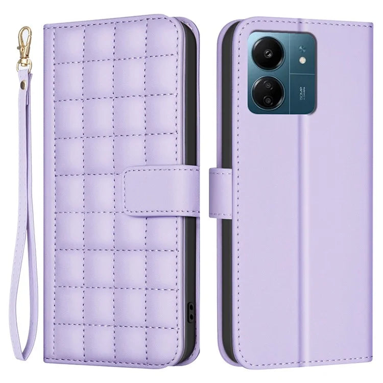 BINFEN COLOR BF34 for Xiaomi Poco M6 5G / Redmi 13R 5G / 13C 5G / 13C 4G / Poco C65 4G Leather Phone Case Wallet