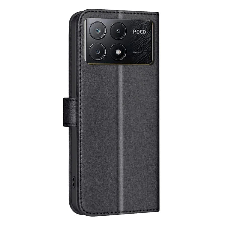 BINFEN COLOR BF34 for Xiaomi Poco X6 Pro 5G / Redmi K70E 5G Leather Phone Case Square Grid