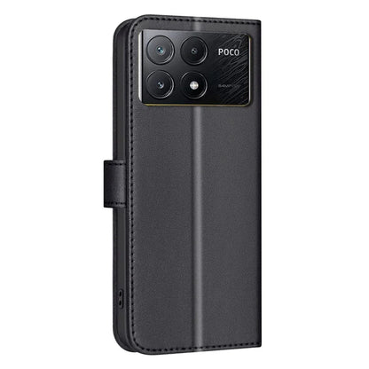 BINFEN COLOR BF34 for Xiaomi Poco X6 Pro 5G / Redmi K70E 5G Leather Phone Case Square Grid