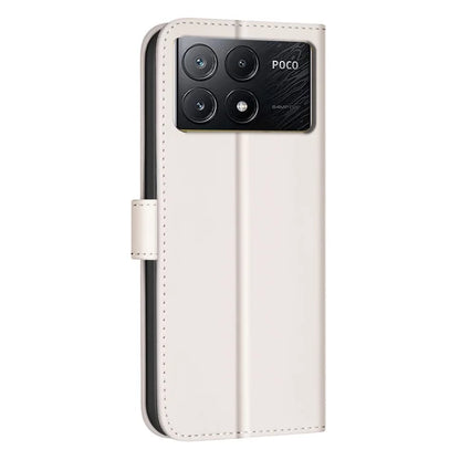 BINFEN COLOR BF34 for Xiaomi Poco X6 Pro 5G / Redmi K70E 5G Leather Phone Case Square Grid