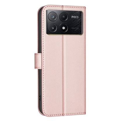 BINFEN COLOR BF34 for Xiaomi Poco X6 Pro 5G / Redmi K70E 5G Leather Phone Case Square Grid