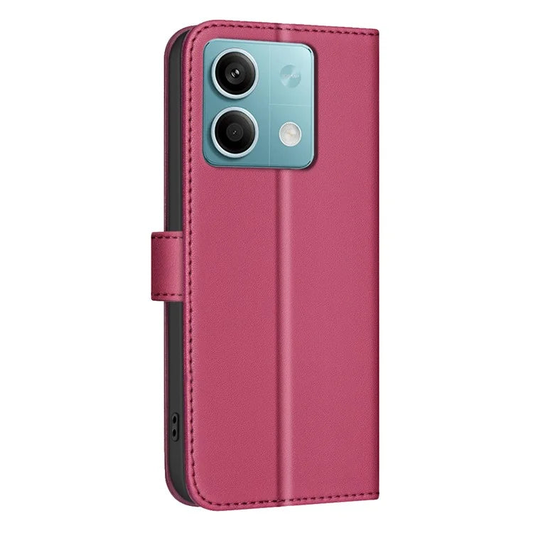 BINFEN COLOR BF34 for Xiaomi Redmi Note 13 4G Leather Case Wallet Phone Cover with Strap