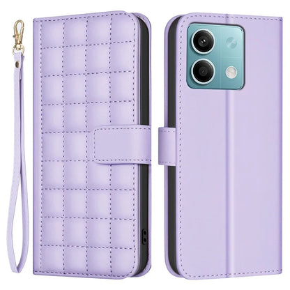 BINFEN COLOR BF34 for Xiaomi Redmi Note 13 4G Leather Case Wallet Phone Cover with Strap