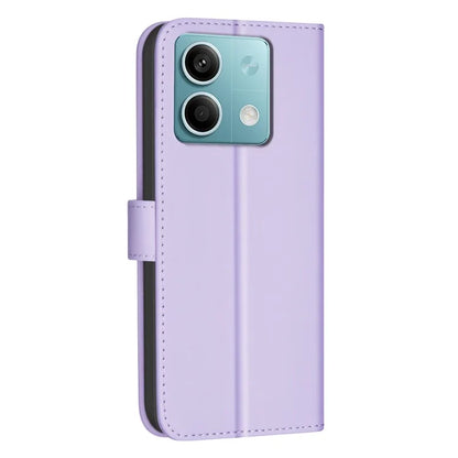 BINFEN COLOR BF34 for Xiaomi Redmi Note 13 4G Leather Case Wallet Phone Cover with Strap