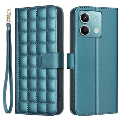 BINFEN COLOR BF34 for Xiaomi Redmi Note 13 4G Leather Case Wallet Phone Cover with Strap