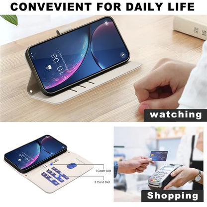 BINFEN COLOR BF34 for iPhone 14 Pro Max Case Square Grid Pattern Wallet Leather Cover