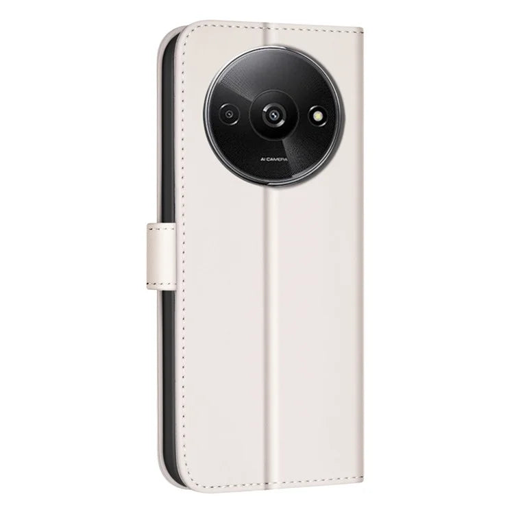 BINFEN COLOR BF34 for Xiaomi Poco C61 4G / Redmi A3 4G Case Square Grid Leather Phone Cover