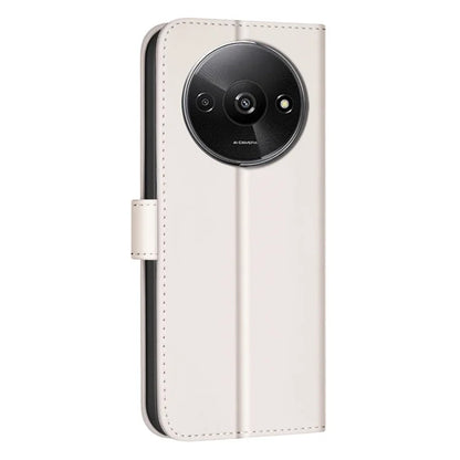 BINFEN COLOR BF34 for Xiaomi Poco C61 4G / Redmi A3 4G Case Square Grid Leather Phone Cover