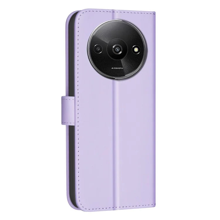 BINFEN COLOR BF34 for Xiaomi Poco C61 4G / Redmi A3 4G Case Square Grid Leather Phone Cover
