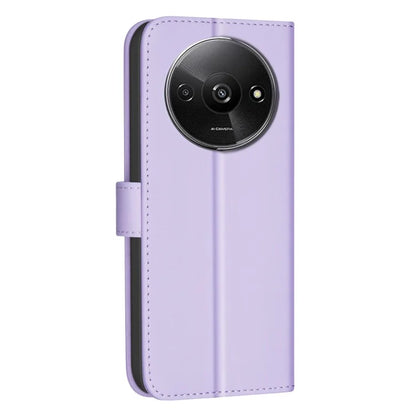 BINFEN COLOR BF34 for Xiaomi Poco C61 4G / Redmi A3 4G Case Square Grid Leather Phone Cover
