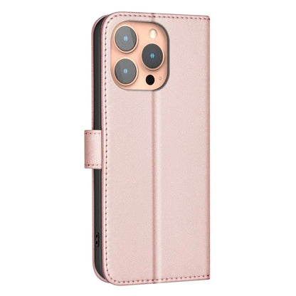 BINFEN COLOR BF34 for iPhone 15 Pro Leather Case Square Grid Mobile Phone Cover