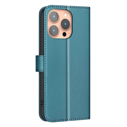 BINFEN COLOR BF34 for iPhone 15 Pro Leather Case Square Grid Mobile Phone Cover