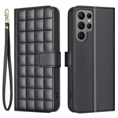 BINFEN COLOR BF34 for Samsung Galaxy S24 Ultra Case Stand Leather Flip Phone Cover