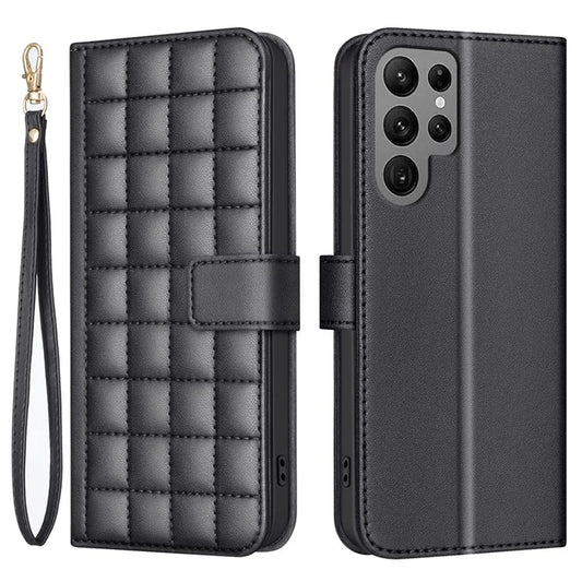 BINFEN COLOR BF34 for Samsung Galaxy S24 Ultra Case Stand Leather Flip Phone Cover