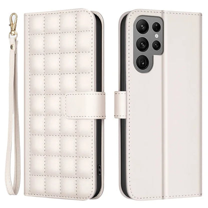 BINFEN COLOR BF34 for Samsung Galaxy S24 Ultra Case Stand Leather Flip Phone Cover