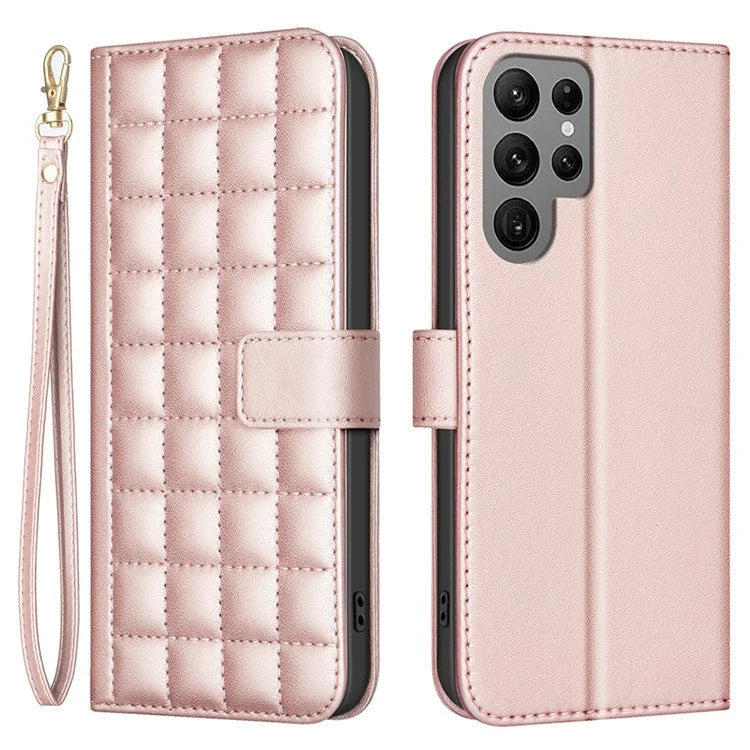 BINFEN COLOR BF34 for Samsung Galaxy S24 Ultra Case Stand Leather Flip Phone Cover
