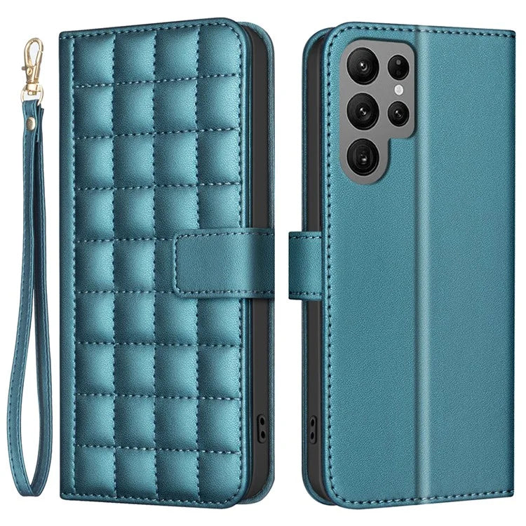 BINFEN COLOR BF34 for Samsung Galaxy S24 Ultra Case Stand Leather Flip Phone Cover