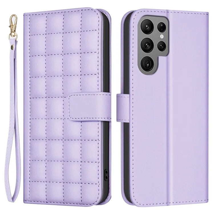 BINFEN COLOR BF34 for Samsung Galaxy S24 Ultra Case Stand Leather Flip Phone Cover
