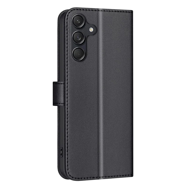 BINFEN COLOR BF34 for Samsung Galaxy A55 5G Leather Case Square Grid Pattern Cover