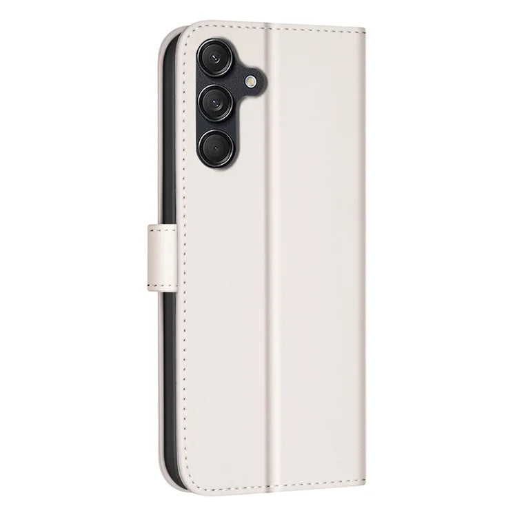 BINFEN COLOR BF34 for Samsung Galaxy A55 5G Leather Case Square Grid Pattern Cover