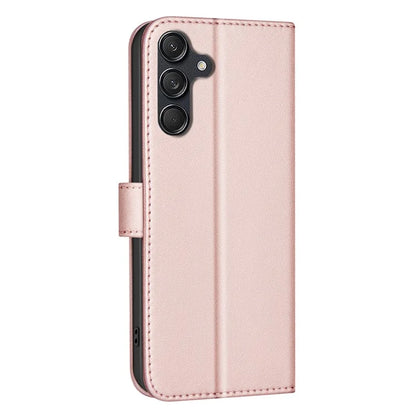 BINFEN COLOR BF34 for Samsung Galaxy A55 5G Leather Case Square Grid Pattern Cover