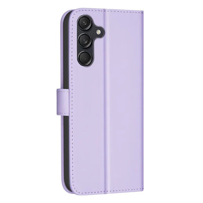 BINFEN COLOR BF34 for Samsung Galaxy A55 5G Leather Case Square Grid Pattern Cover