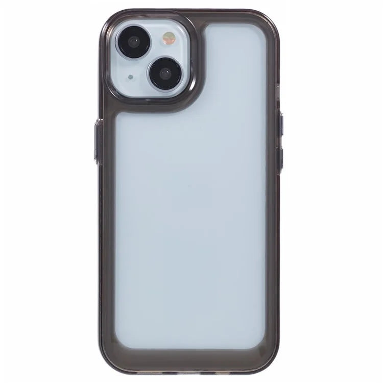 For iPhone 15 Case Anti-Scratch TPU + PC Phone Cover 2.0mm