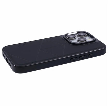 X-LEVEL For iPhone 15 Pro Case Geometric Line Leather+PC+TPU Phone Cover