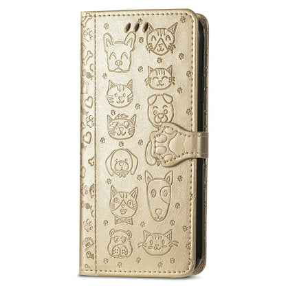 For Honor 200 Lite Case Cute Cat Dog Pattern PU Leather Phone Cover