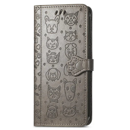 For Honor 200 Lite Case Cute Cat Dog Pattern PU Leather Phone Cover