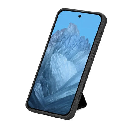 For Google Pixel 9 / Pixel 9 Pro Case K-Shaped Kickstand Leather+PC+TPU Phone Cover