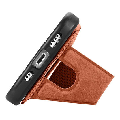 For Google Pixel 9 / Pixel 9 Pro Case K-Shaped Kickstand Leather+PC+TPU Phone Cover