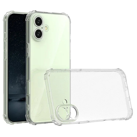 For iPhone 16 Plus Case Anti-Scratch Transparent Mobile Phone Cover