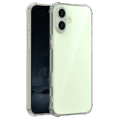 For iPhone 16 Plus Case Anti-Scratch Transparent Mobile Phone Cover