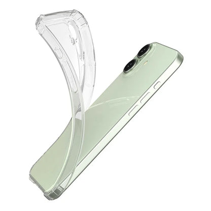 For iPhone 16 Plus Case Anti-Scratch Transparent Mobile Phone Cover