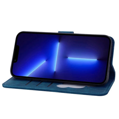 For iPhone 16 Case Cartoon Cat Pattern Card Holder Leather Phone Cover