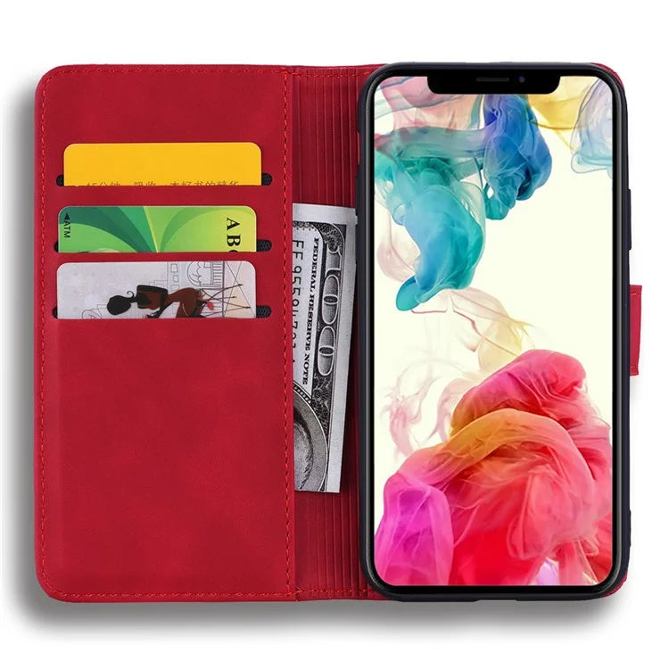 For iPhone 16 Case Flower Imprinted PU Leather Wallet Phone Cover