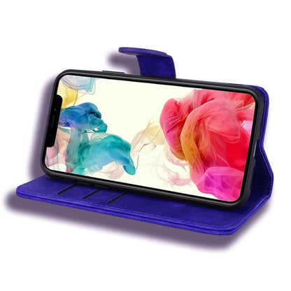 For iPhone 16 Case Flower Imprinted PU Leather Wallet Phone Cover