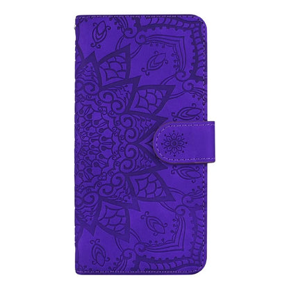 For iPhone 16 Case Flower Imprinted PU Leather Wallet Phone Cover